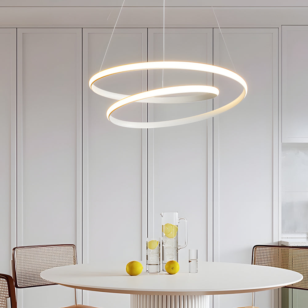 Elegant Modern Chandelier | Dimmable LED Dining Room Light 8