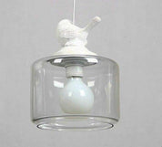 Elegant Modern Chandelier | Unique Bird Design & Glass Shade 0