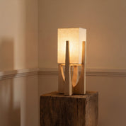 Elegant Modern Floor Lamp | Handcrafted Fabric & Wooden Base 3