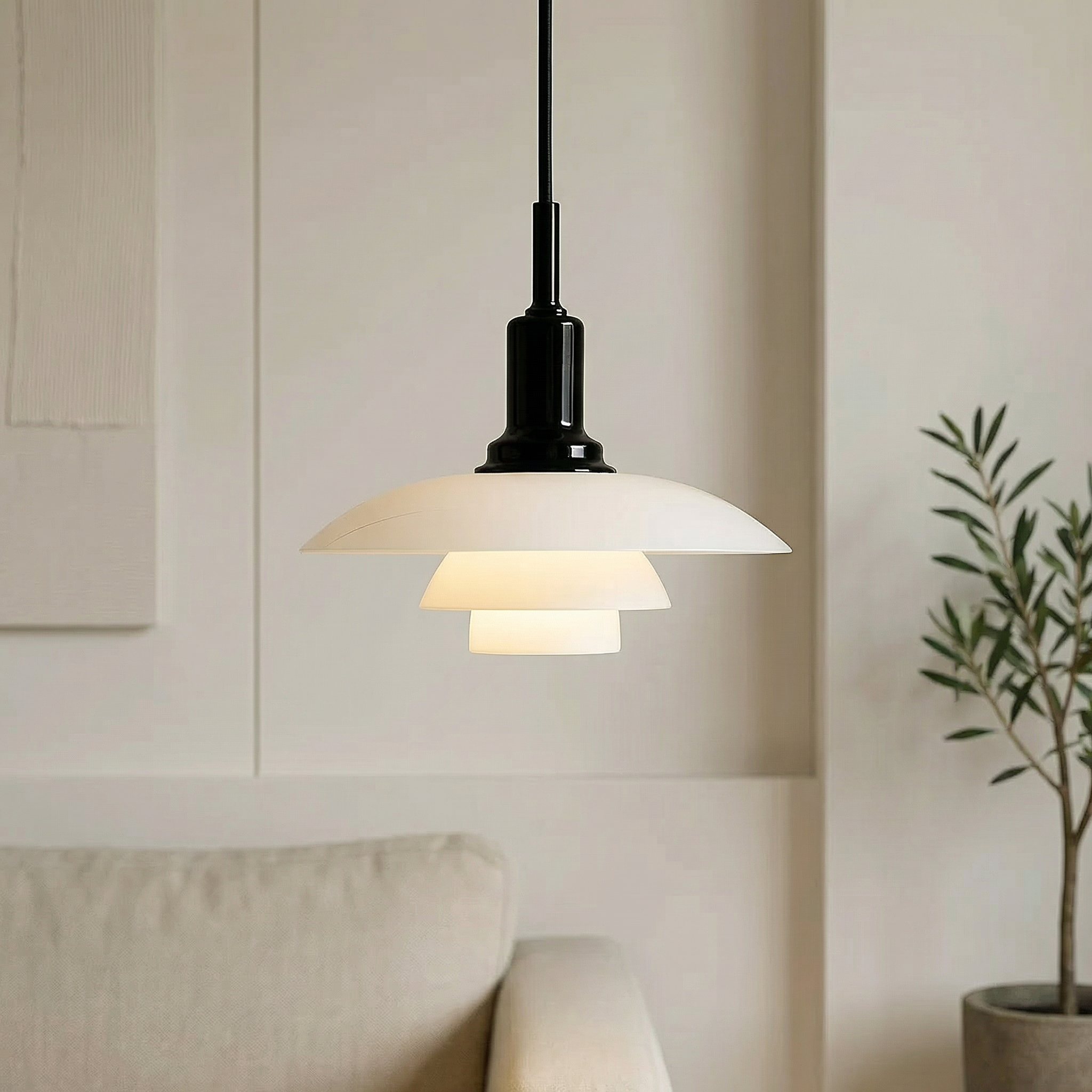 Elegant Scandinavian Pendant Light | Adjustable & Modern 2