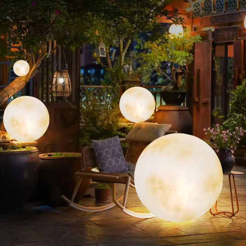Elegant Solar Garden Light | LED Outdoor Moon Lamp 2