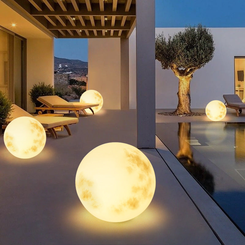 Elegant Solar Garden Light | LED Outdoor Moon Lamp 4