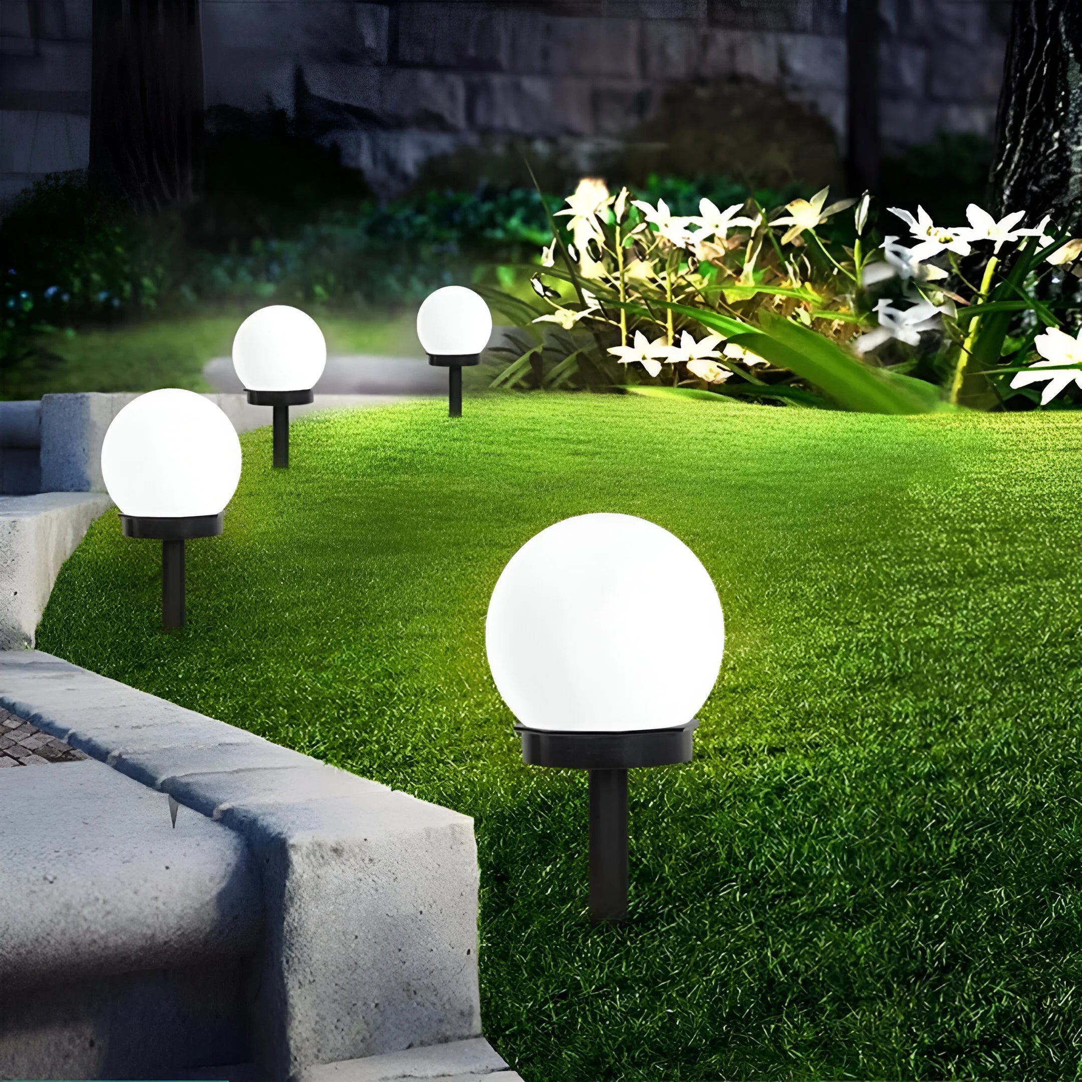 Elegant Solar Pathway Lights | Waterproof Garden Illumination 0