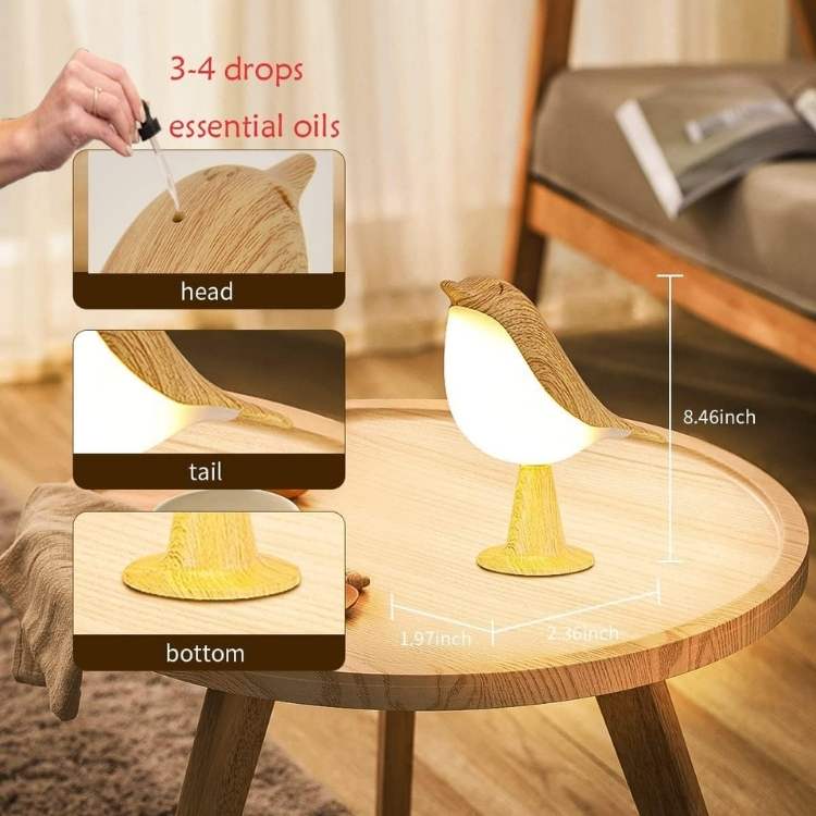 Elegant Touch Table Lamp | Adjustable Brightness & Essential Oil Diffuser 2