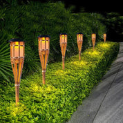 Flame Effect Solar Lights | 5-Piece Outdoor Garden Lighting Set 2
