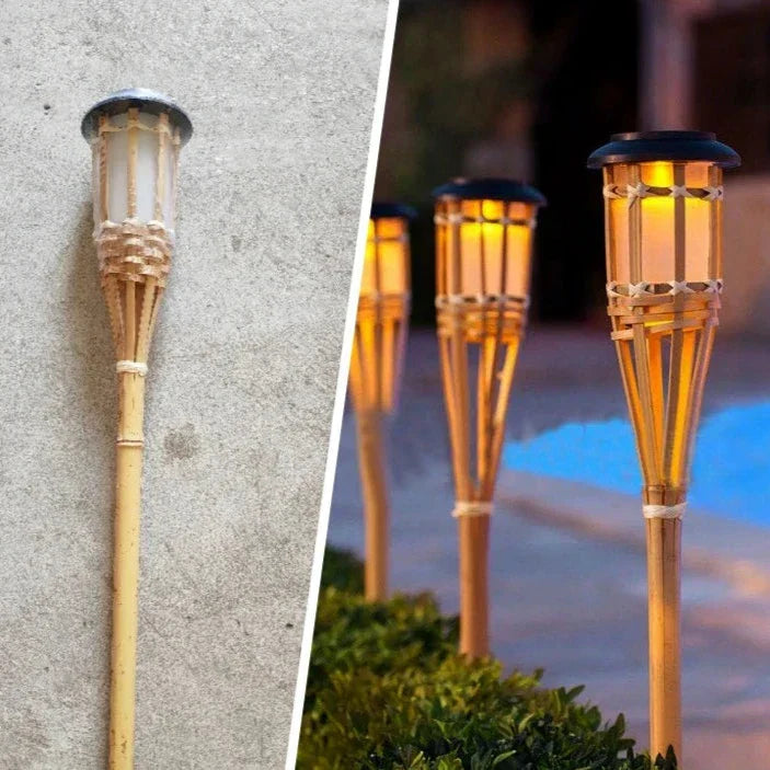 Flame Effect Solar Lights | 5-Piece Outdoor Garden Lighting Set 4