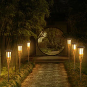 Flame Effect Solar Lights | 5-Piece Outdoor Garden Lighting Set 5
