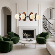 Geometric Modern Chandelier | Sculptural Design & LED Light 2