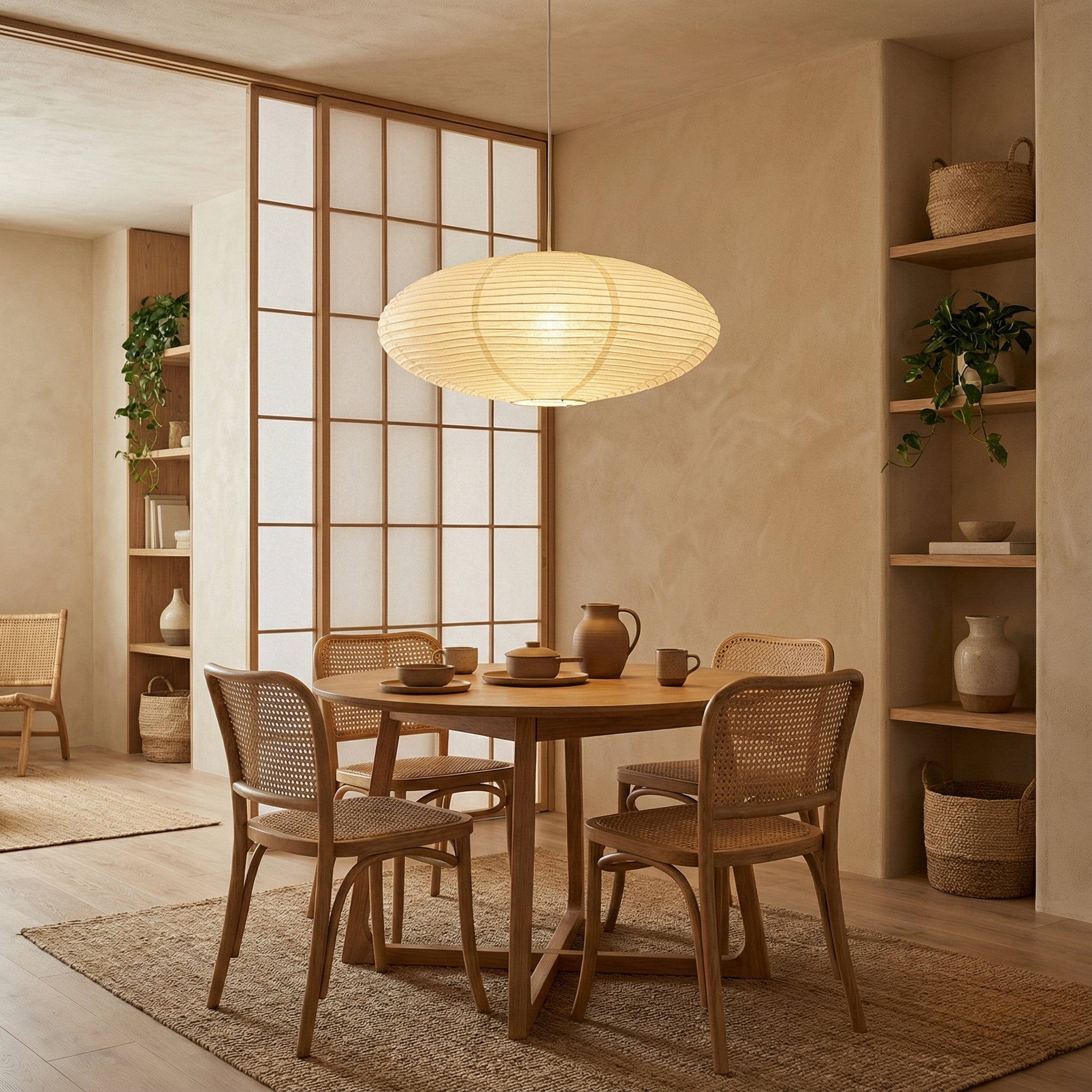 Handcrafted Paper Pendant Light | Minimalist Design 0