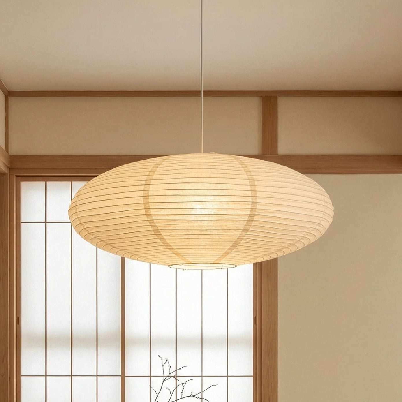 Handcrafted Paper Pendant Light | Minimalist Design 1