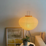 Handcrafted Rice Paper Floor Lamp | Unique Wabi Sabi Design for Living Room 2