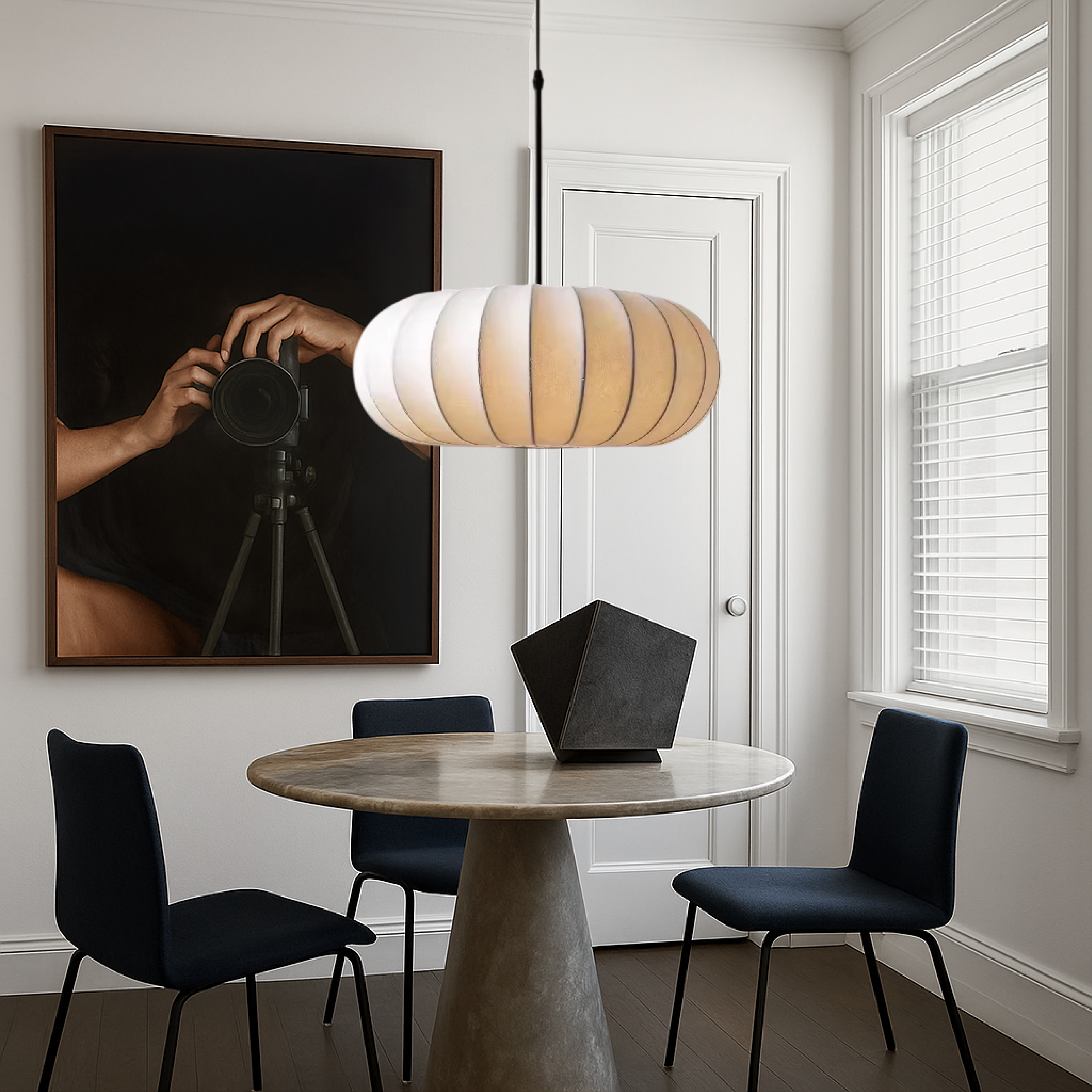 Handcrafted Silk Pendant Light | Modern Kitchen Pendant Lighting 6
