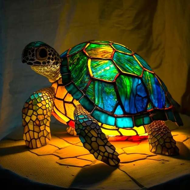 Handcrafted Vintage Table Lamp | Stained Glass Bedside Lamps 0