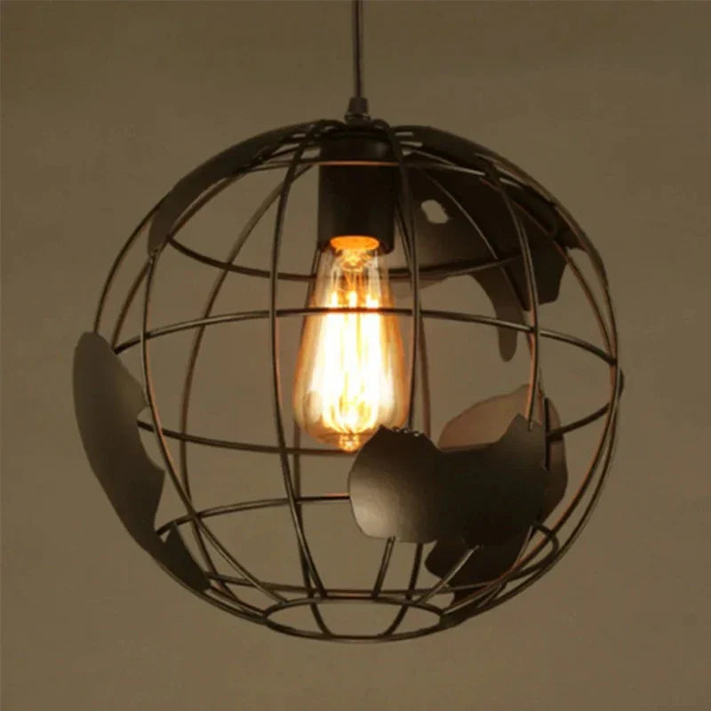 Industrial Retro Chandelier | Vintage Metal Pendant Light 0