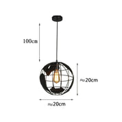 Industrial Retro Chandelier | Vintage Metal Pendant Light 4
