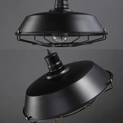 Industrial Vintage Pendant Light | Black Iron Hanging Lights 1