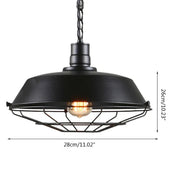 Industrial Vintage Pendant Light | Black Iron Hanging Lights 5