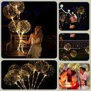 LED Balloon Lights Parties Reusable Warm White Decorative Lighting
