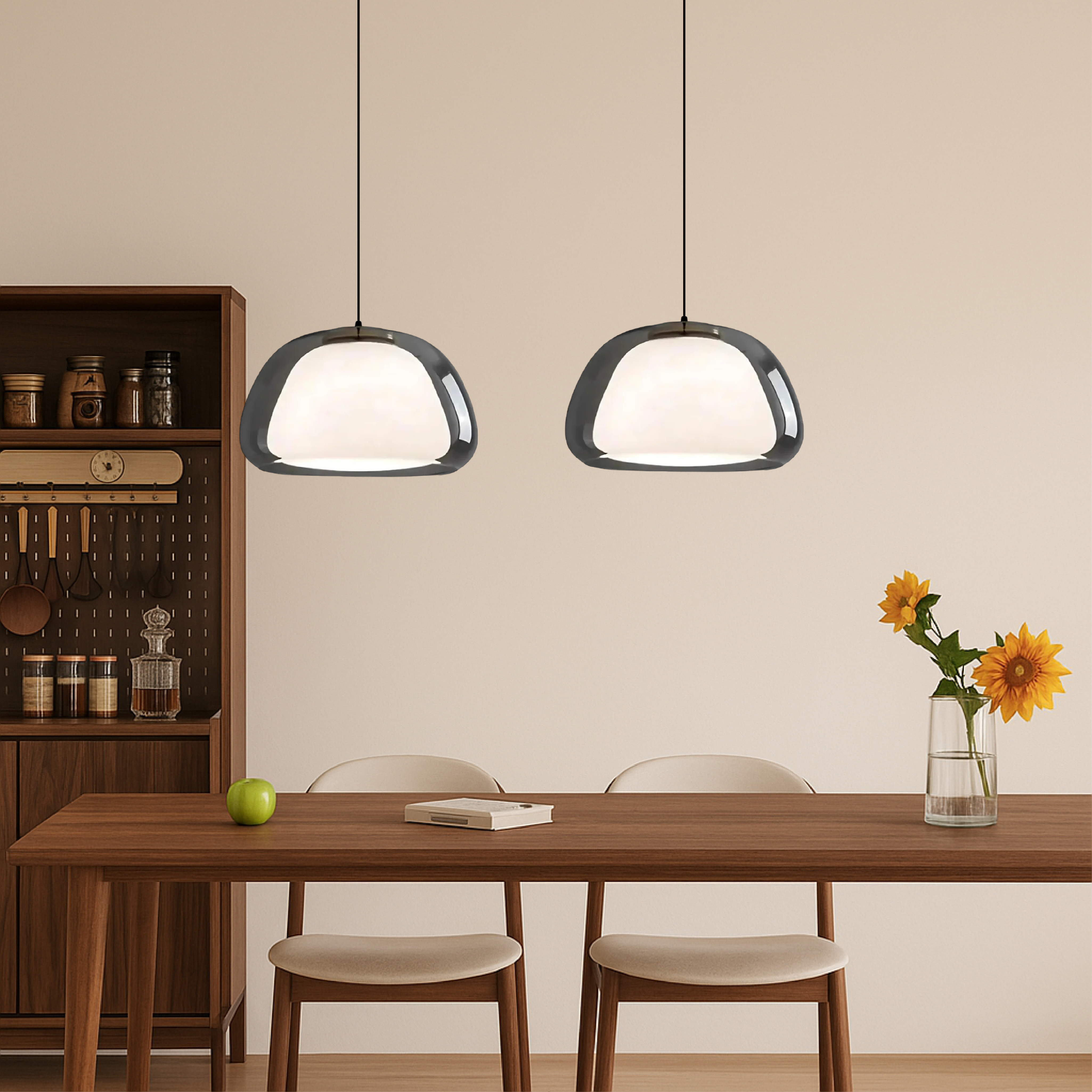 Liam | Elegant Glass Pendant Lighting Fixture 2