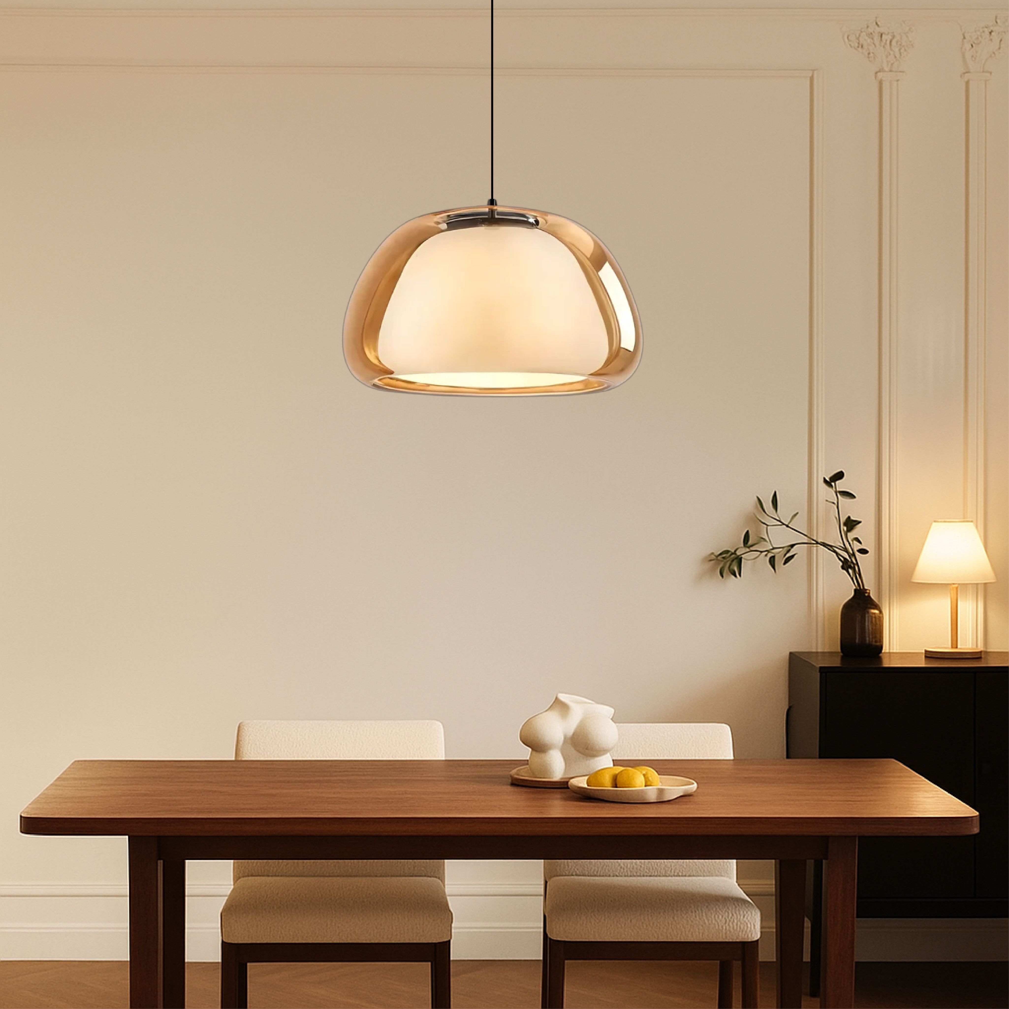 Liam | Elegant Glass Pendant Lighting Fixture 4