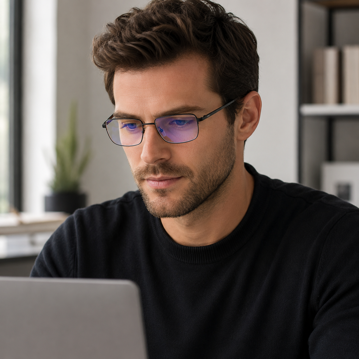 Lightweight Blue Light Glasses Progressive Reading Multi-Focus