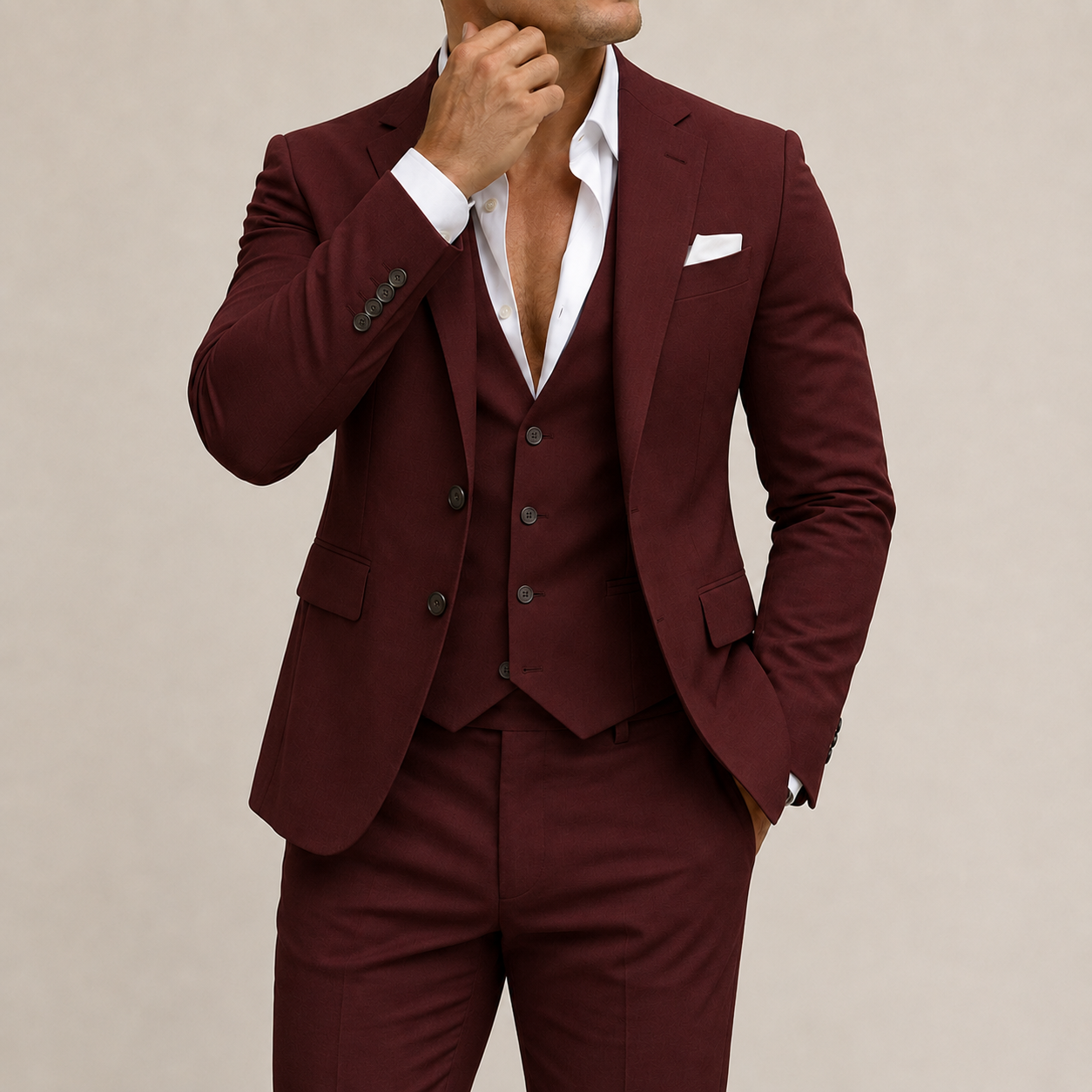 Men's Summer Suit Soft Linen | Tailored Fit