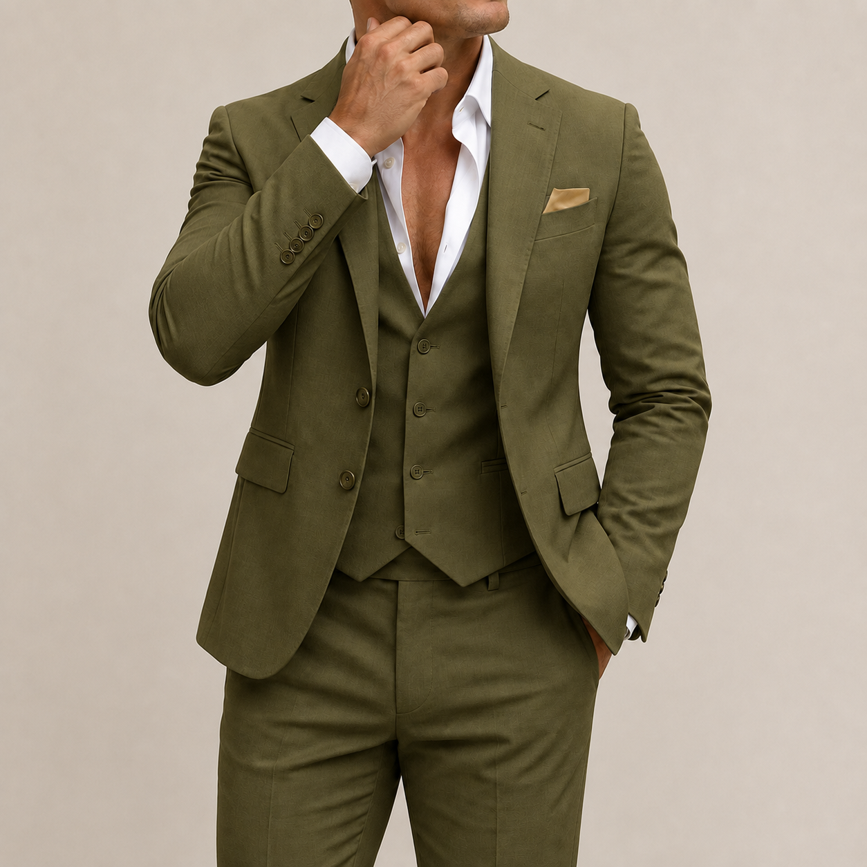 Men's Summer Suit Soft Linen | Tailored Fit