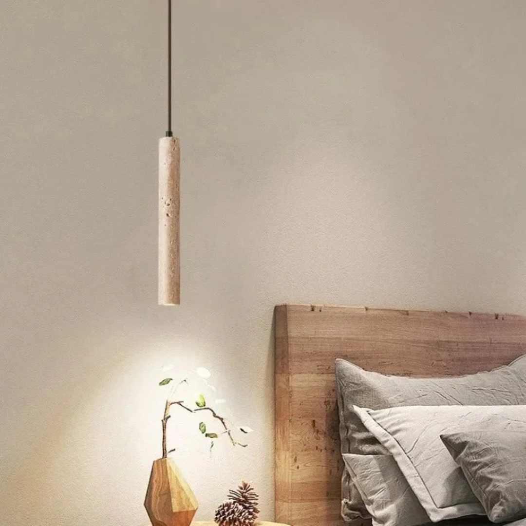 Minimalist LED Chandelier | Travertine Design & Energy Efficient 0