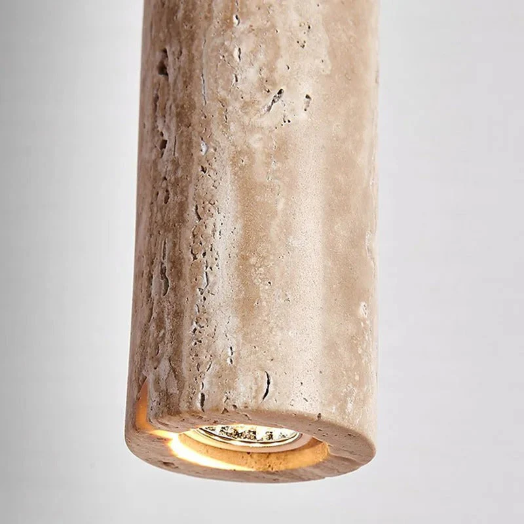 Minimalist LED Chandelier | Travertine Design & Energy Efficient 2