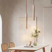 Minimalist LED Chandelier | Travertine Design & Energy Efficient 6