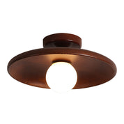 Minimalist Wood Ceiling Light | Flush Mount Fixture for Hallway & Living Room 7