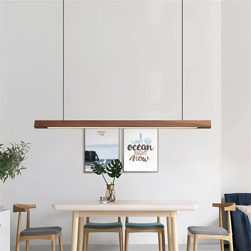 Minimalist Wooden Pendant Light | Kitchen Pendant Lighting & Adjustable Design 5