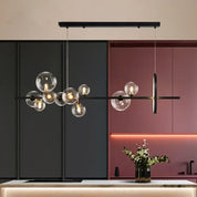 Modern Bubble Chandelier | Clear Glass Design & LED Illumination 2