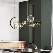 Modern Bubble Chandelier | Clear Glass Design & LED Illumination 5