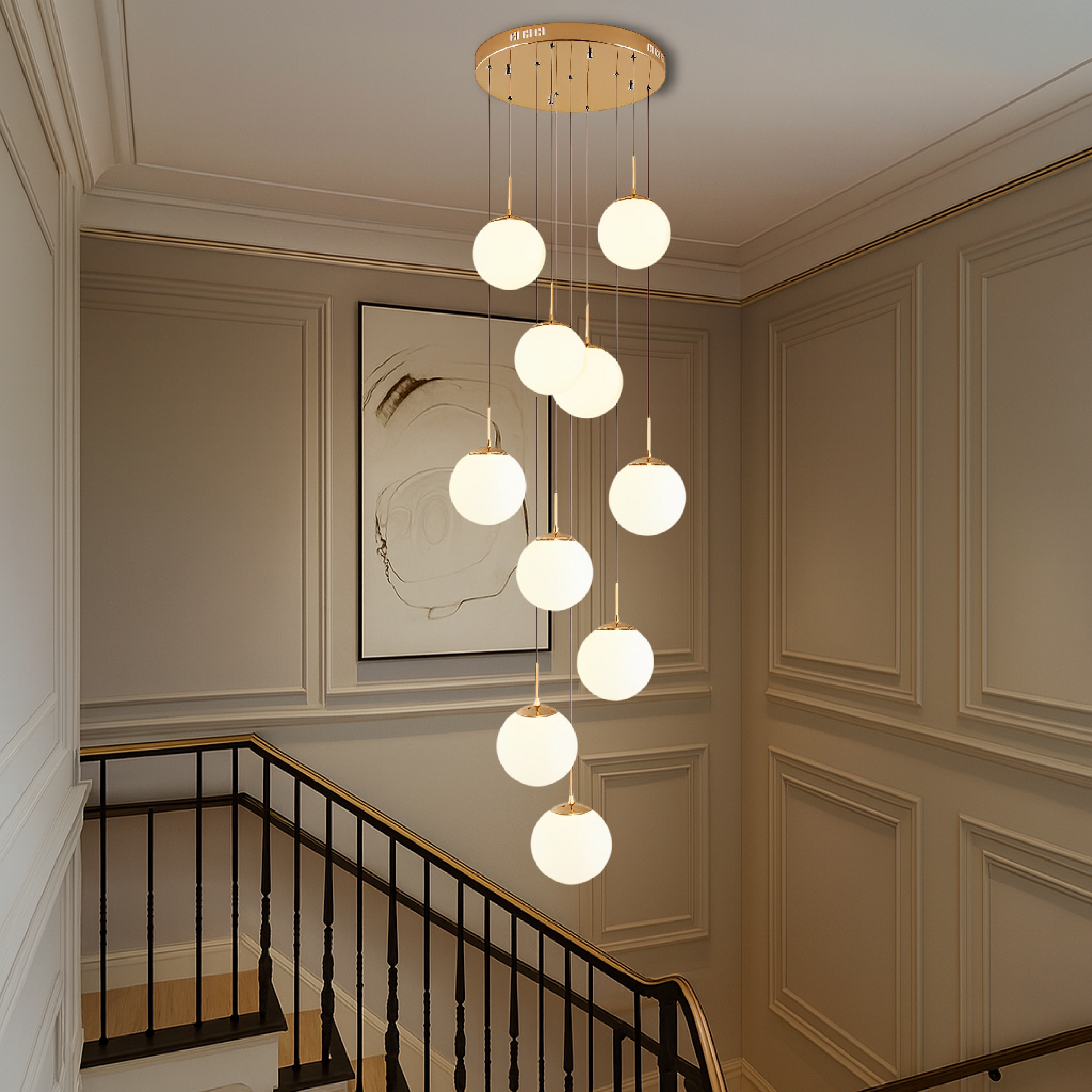 Modern Glass Globe Chandelier | Nordic Minimalist Design & LED Lighting 1