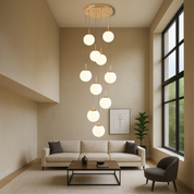 Modern Glass Globe Chandelier | Nordic Minimalist Design & LED Lighting 3