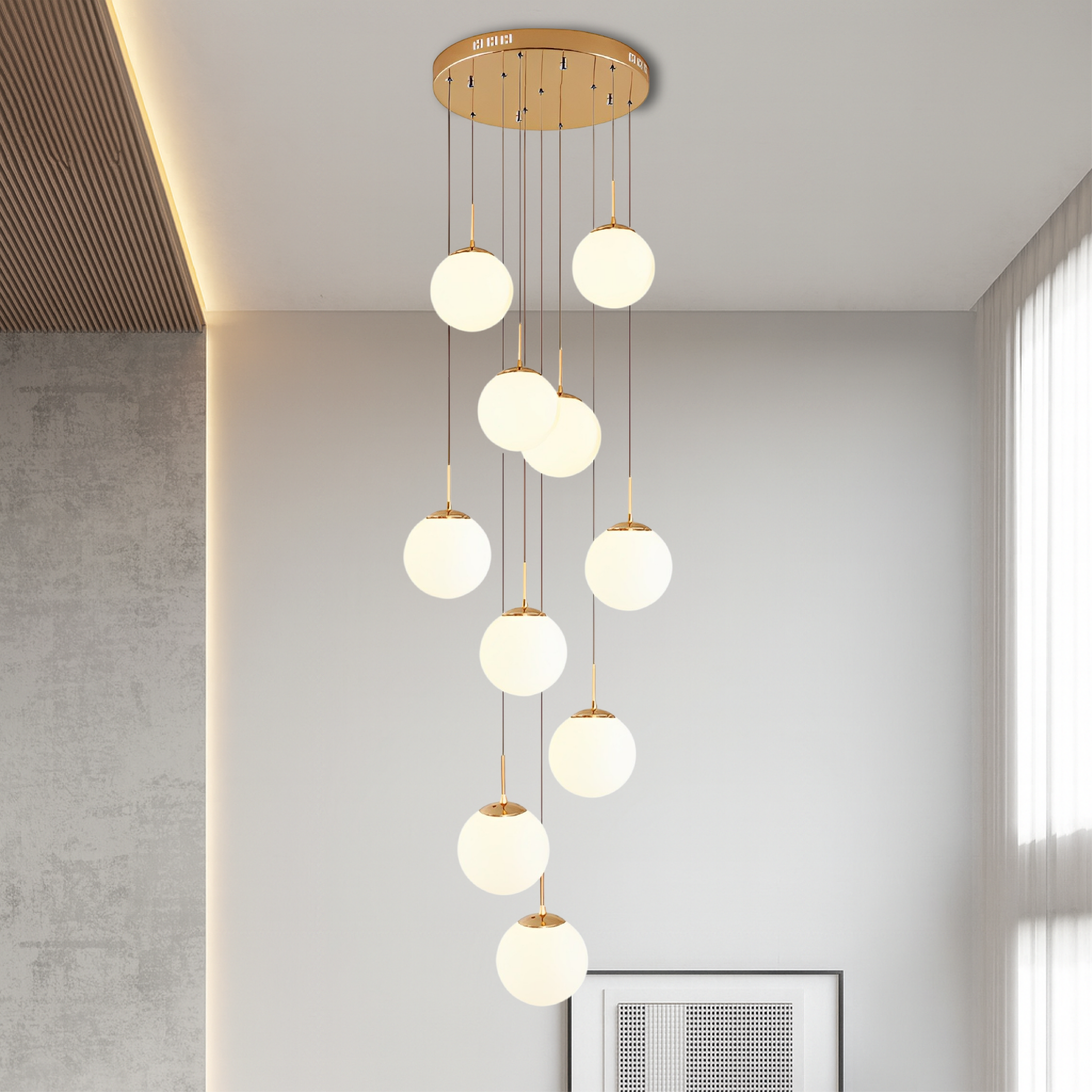 Modern Glass Globe Chandelier | Nordic Minimalist Design & LED Lighting 5
