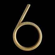 Modern Gold House Number | Rust-Free Zinc Alloy Plaque 7