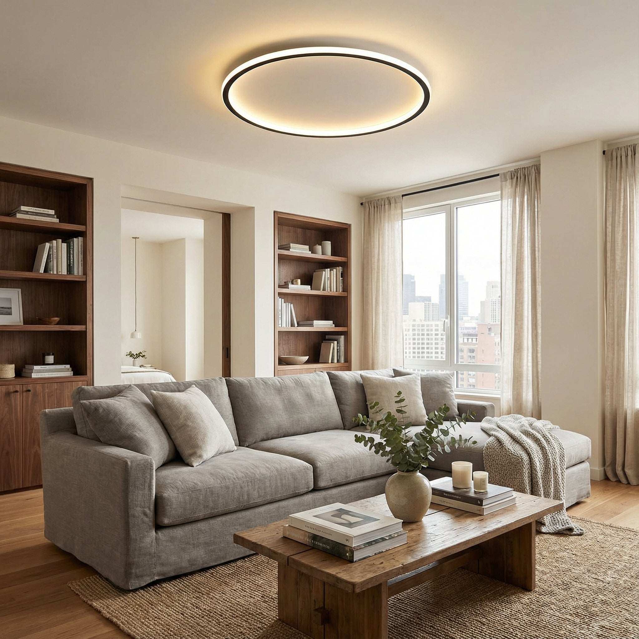 Modern LED Ceiling Light | Flush Mount Fixture & Scandinavian Design 1