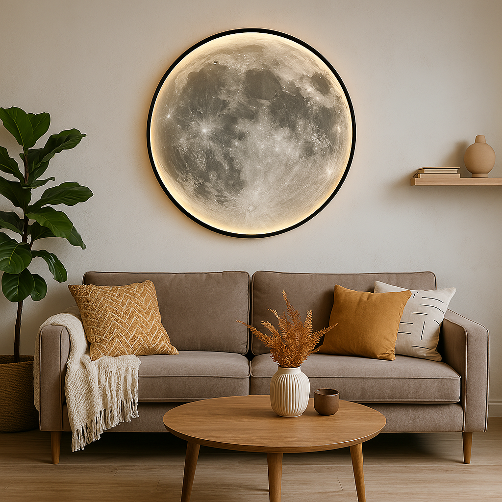 Modern LED Wall Lamp | Moon Design & Ambient Light 0