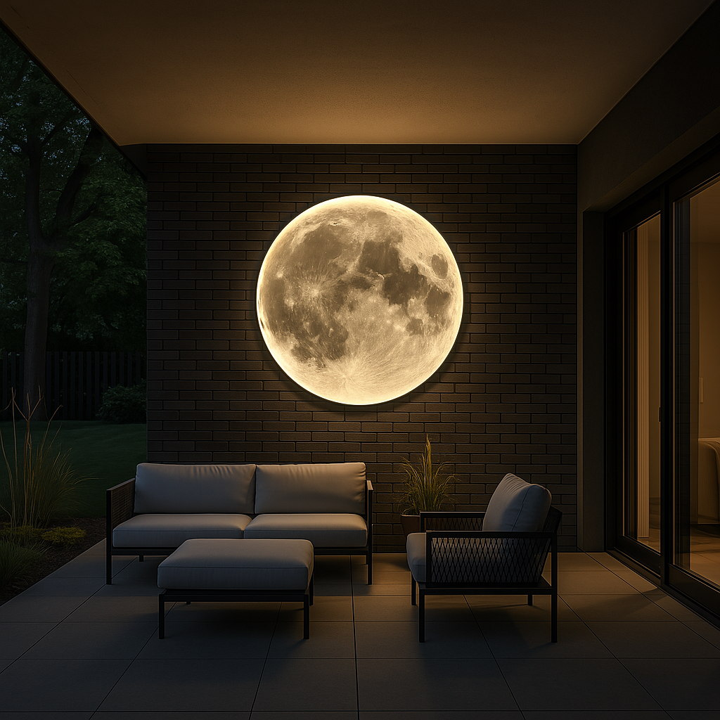 Modern LED Wall Lamp | Moon Design & Ambient Light 1
