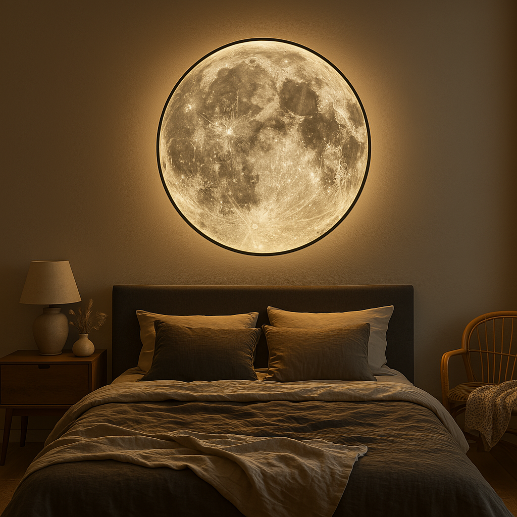 Modern LED Wall Lamp | Moon Design & Ambient Light 2