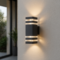 Modern Outdoor Wall Light | 2-Way LED Design & Weather-Resistant 0