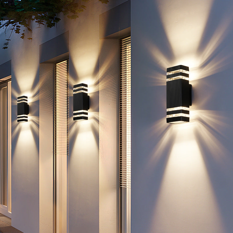 Modern Outdoor Wall Light | 2-Way LED Design & Weather-Resistant 2