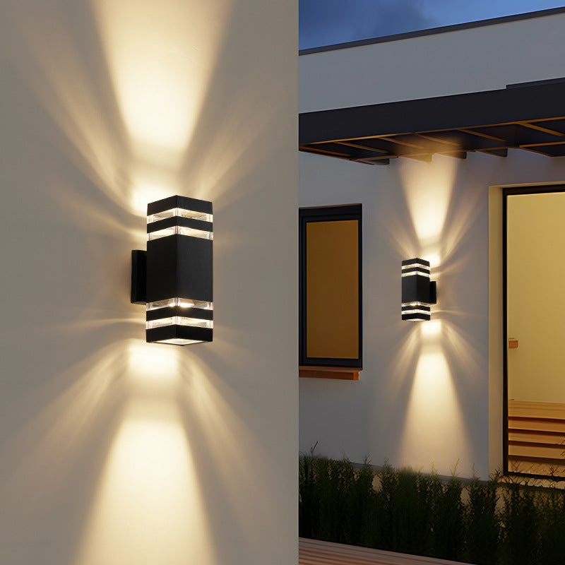 Modern Outdoor Wall Light | 2-Way LED Design & Weather-Resistant 3