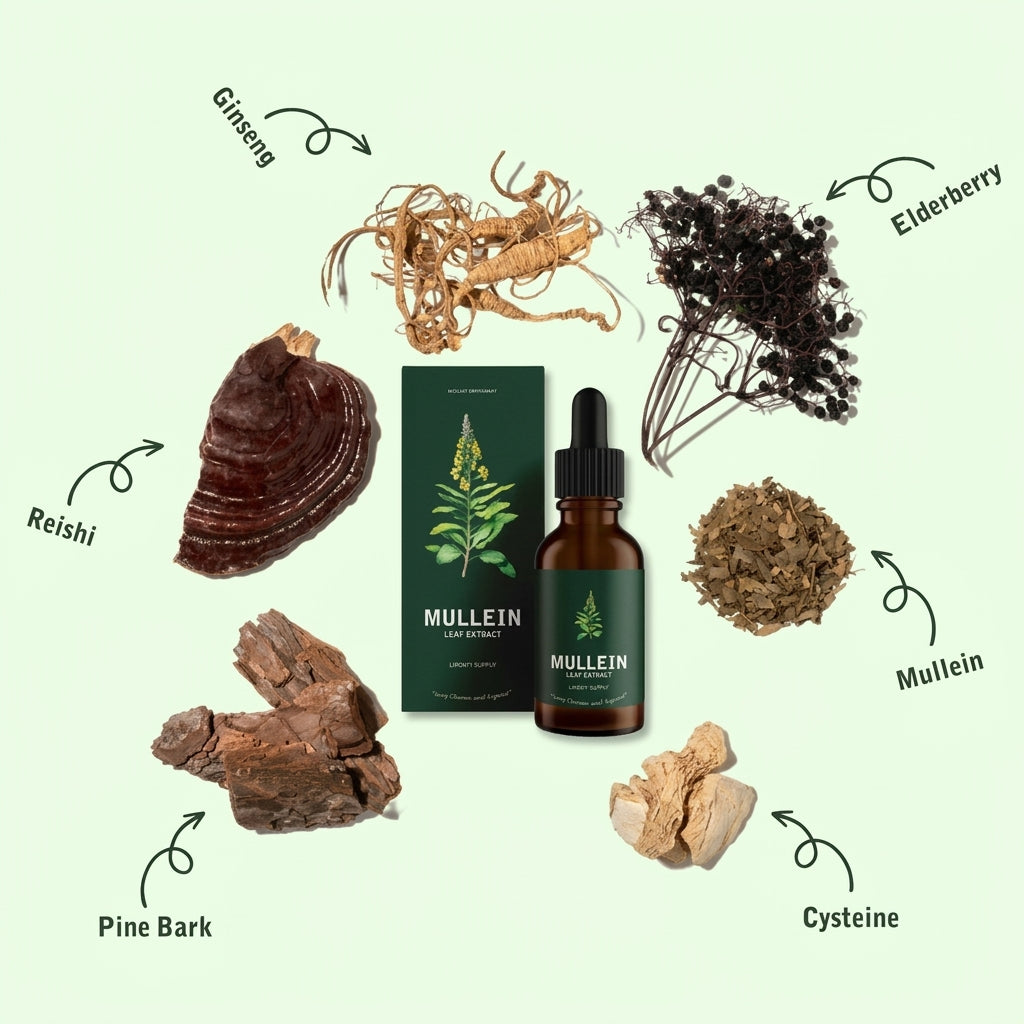Mullein Extract Lung Health Natural Supplement