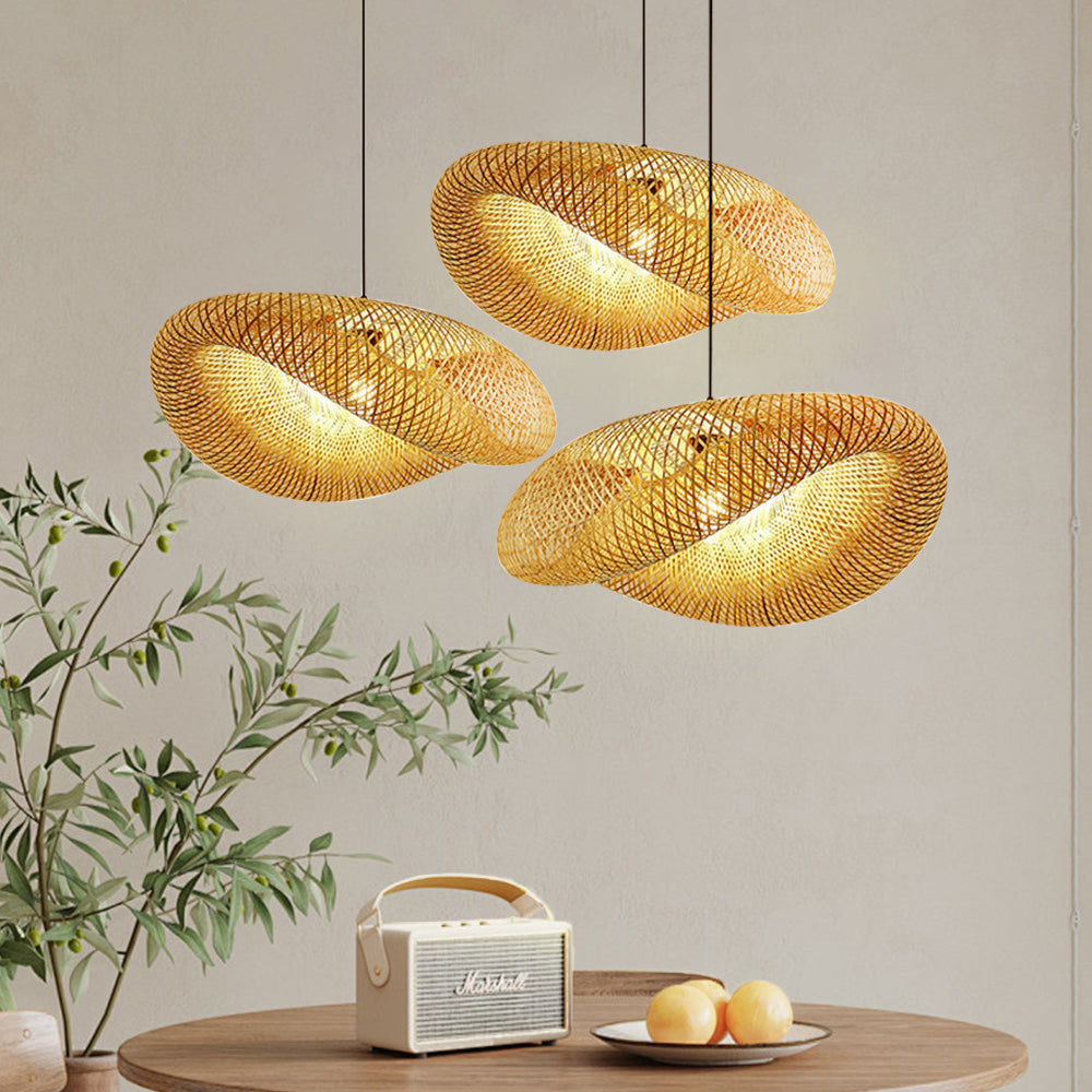 Natural Bamboo Pendant Light | Scandinavian Design 0