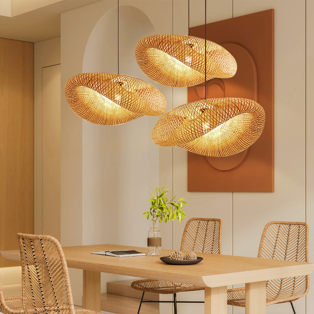 Natural Bamboo Pendant Light | Scandinavian Design 3