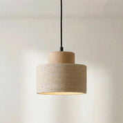 Natural Travertine Pendant Light | Adjustable & Dimmable 0