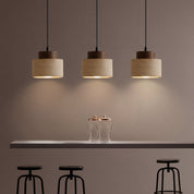 Natural Travertine Pendant Light | Adjustable & Dimmable 2